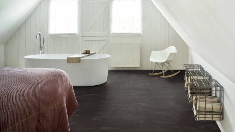 Mustang Slate 70998 PVC tegel Moduleo slaapkamer