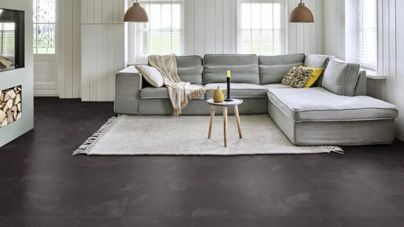 Mustang Slate 70998 PVC tegel Moduleo woonkamer
