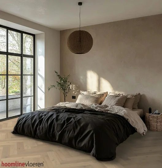 Hoomline Parket Metropole Oslo Visgraat Wit Geolied 2 Hoomline Parket Metropole Oslo Visgraat Wit Geolied - Afbeelding 2